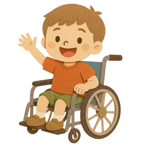 車椅子の男の子
